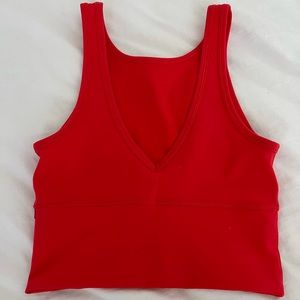 Lululemon Power Pivot Tank Top in Carnation Red